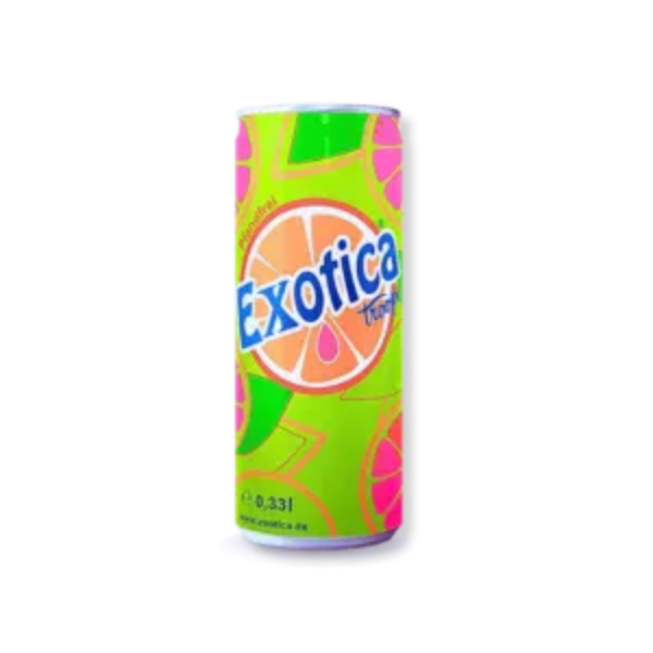 Exotica Troopi – Tropische Limonade mit Ananas, Mango, Passionsfrucht und Papaya in praktischer Flasche