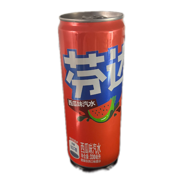 Fanta Watermelon China 330ml, exotische Wassermelonenlimonade aus China, erfrischendes Getränk für besondere Momente