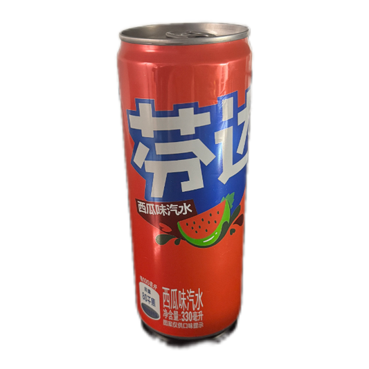 Fanta Watermelon China 330ml, exotische Wassermelonenlimonade aus China, erfrischendes Getränk für besondere Momente