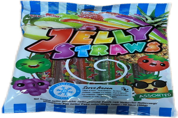 Jelly Straws – fruchtige Gummistränge in verschiedenen Geschmacksrichtungen.