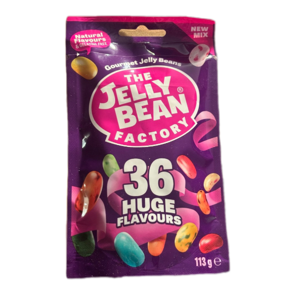 Jelly Bean Factory – Bunte Jelly Beans in verschiedenen fruchtigen Geschmacksrichtungen, ideal für Naschfreunde und als süßer Snack.