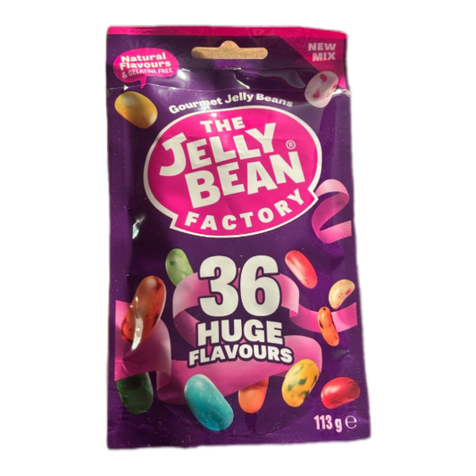 Jelly Bean Factory – Bunte Jelly Beans in verschiedenen fruchtigen Geschmacksrichtungen, ideal für Naschfreunde und als süßer Snack.