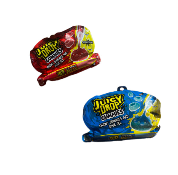 Juicy Drop Gummies Blue, fruchtige Gummibärchen mit intensivem Geschmack und leckeren Tropfen, perfekt für Liebhaber süß-saurer Snacks