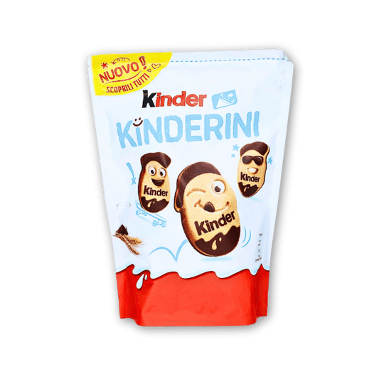 Kinderini – die köstliche Kinderschokolade mit zartem Milchschokoladenüberzug und feiner Füllung.