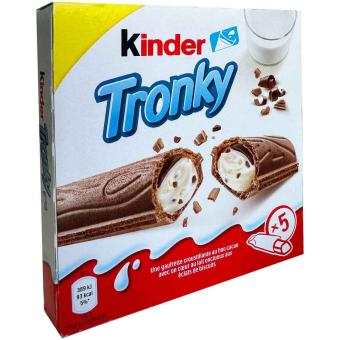 Kinder Tronky – köstliche Kinderschokolade umhüllt von knusprigem Waffelherz.